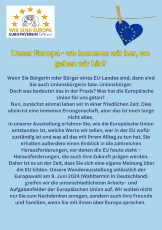 Flyer Seite 2 Wanderausstellung zur Europawahl