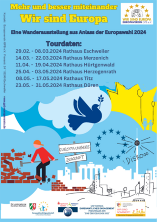 Plakat Wanderausstellung zur Europawahl